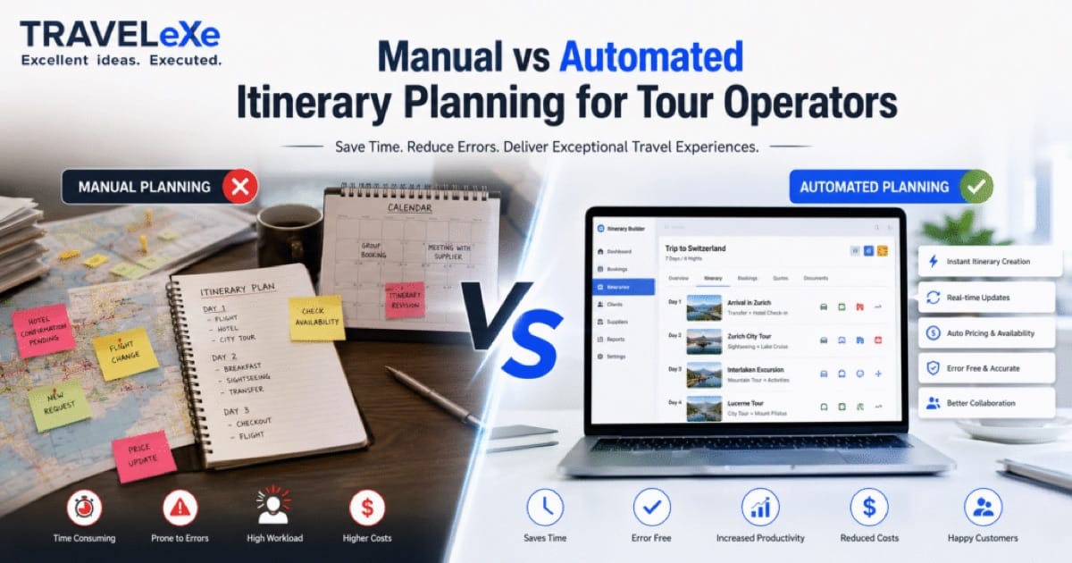 Manual vs Automated Itinerary Builder: Which Is Better for Tour Operators in 2026?